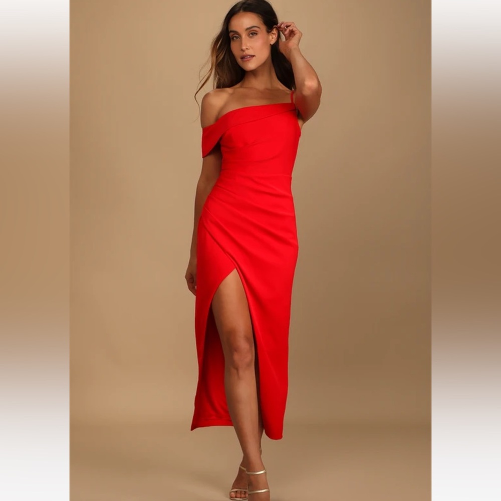 Formal red dress